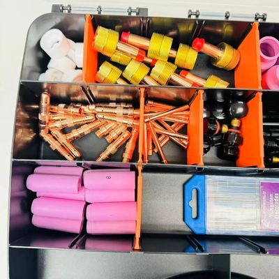 Сборник сварного факела TIG с газовой линзой, алюминиевым соплами, вольфрамовым электродом и корпусом коллета